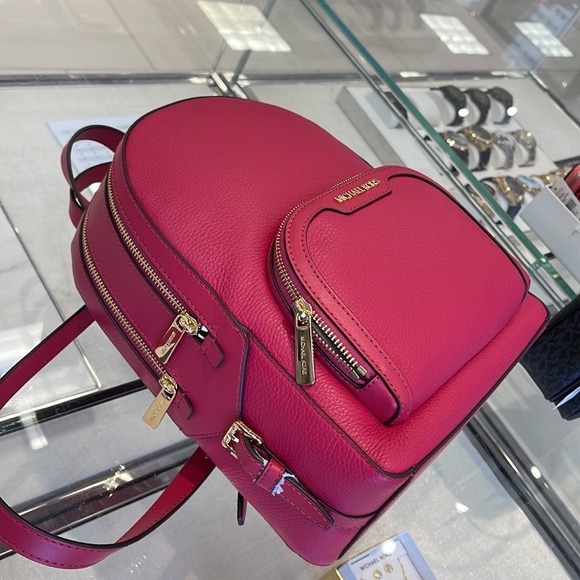 Michael Kors Bags Michael Kors Jaycee Medium Pebbled Leather
Carmine Pink - Picture 3 of 16